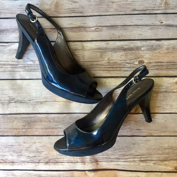 nine west navy shoes